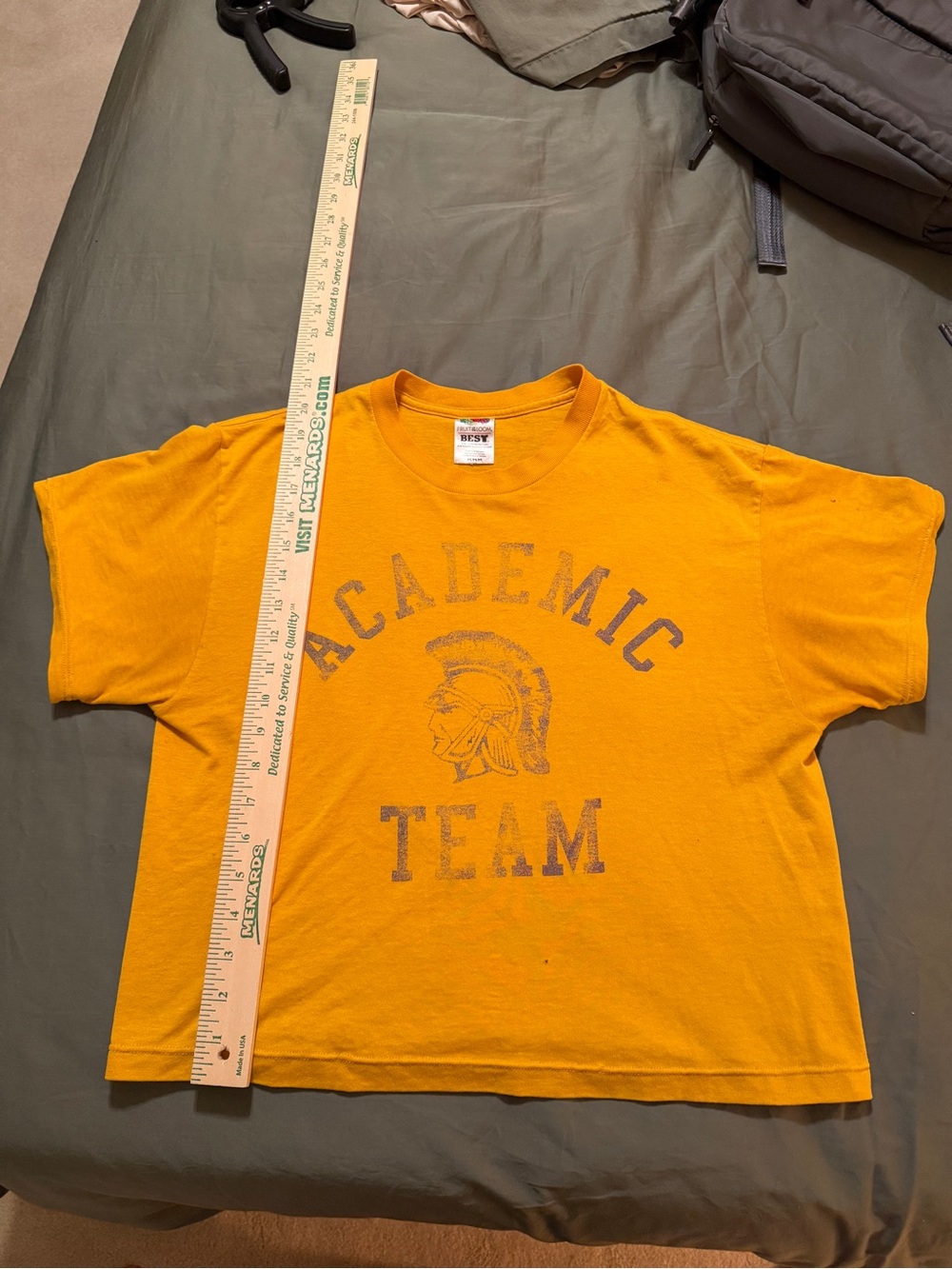 Vintage Fruit of the Loom Yellow/Gold Tee